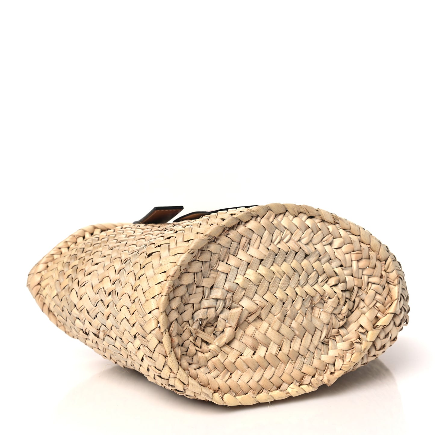 Raffia Small Basket Tote Bag Natural Tan