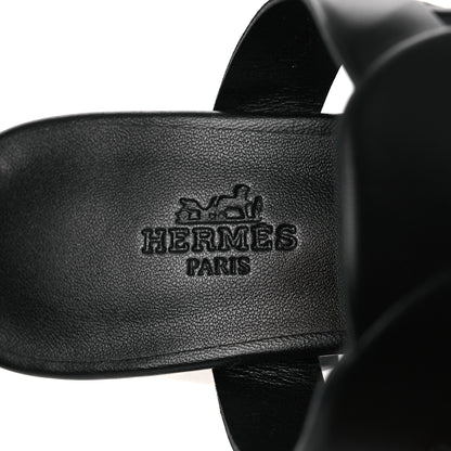 Hermes Nappa Gaby 60 Sandal 37.5 Black 9 of 11