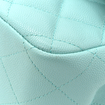 Chanel Caviar Quilted Jumbo Double Flap Light Blue 12 of 12