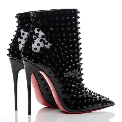 Christian Louboutin Patent Snakilta 120 Booties 39 Black 4 of 7
