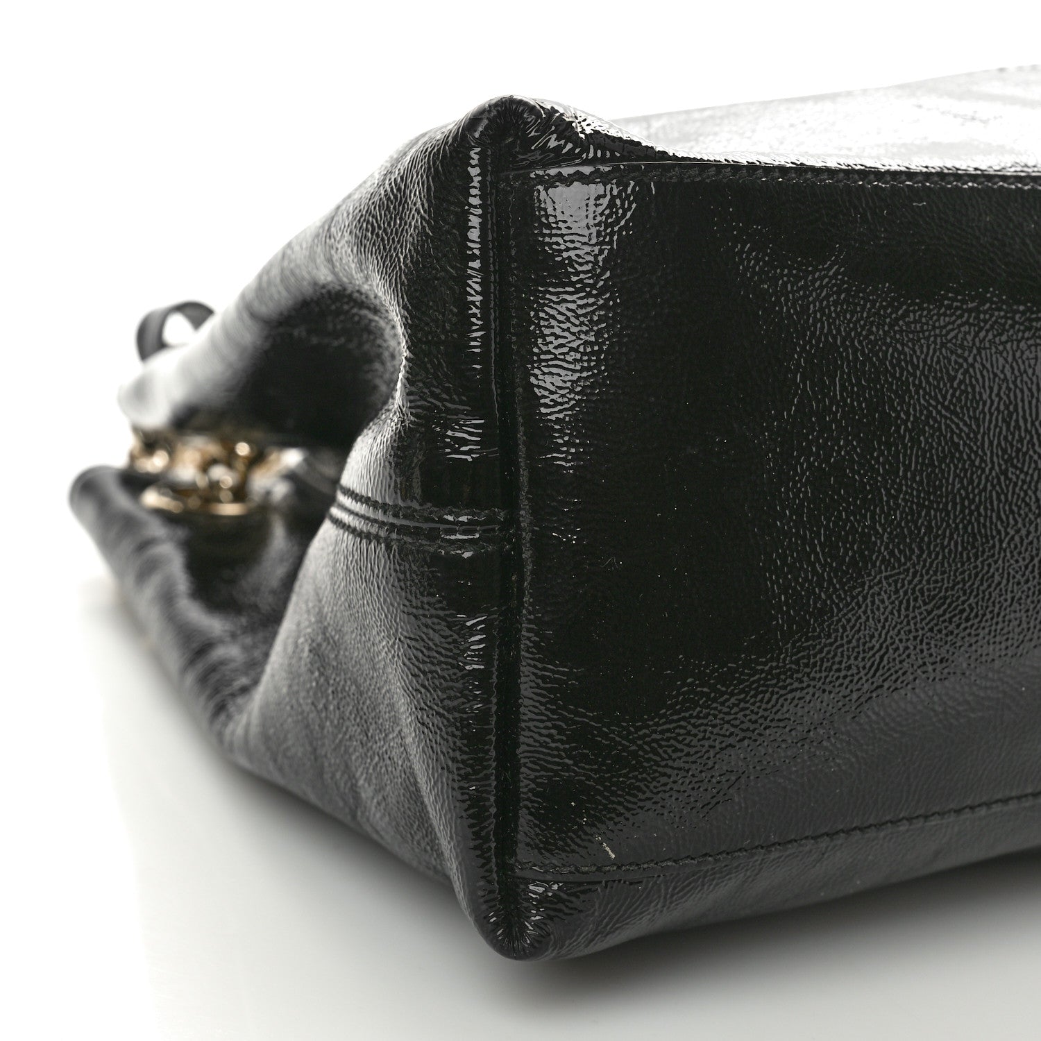 Gucci Patent Medium Soho Chain Shoulder Bag Black 9 of 11