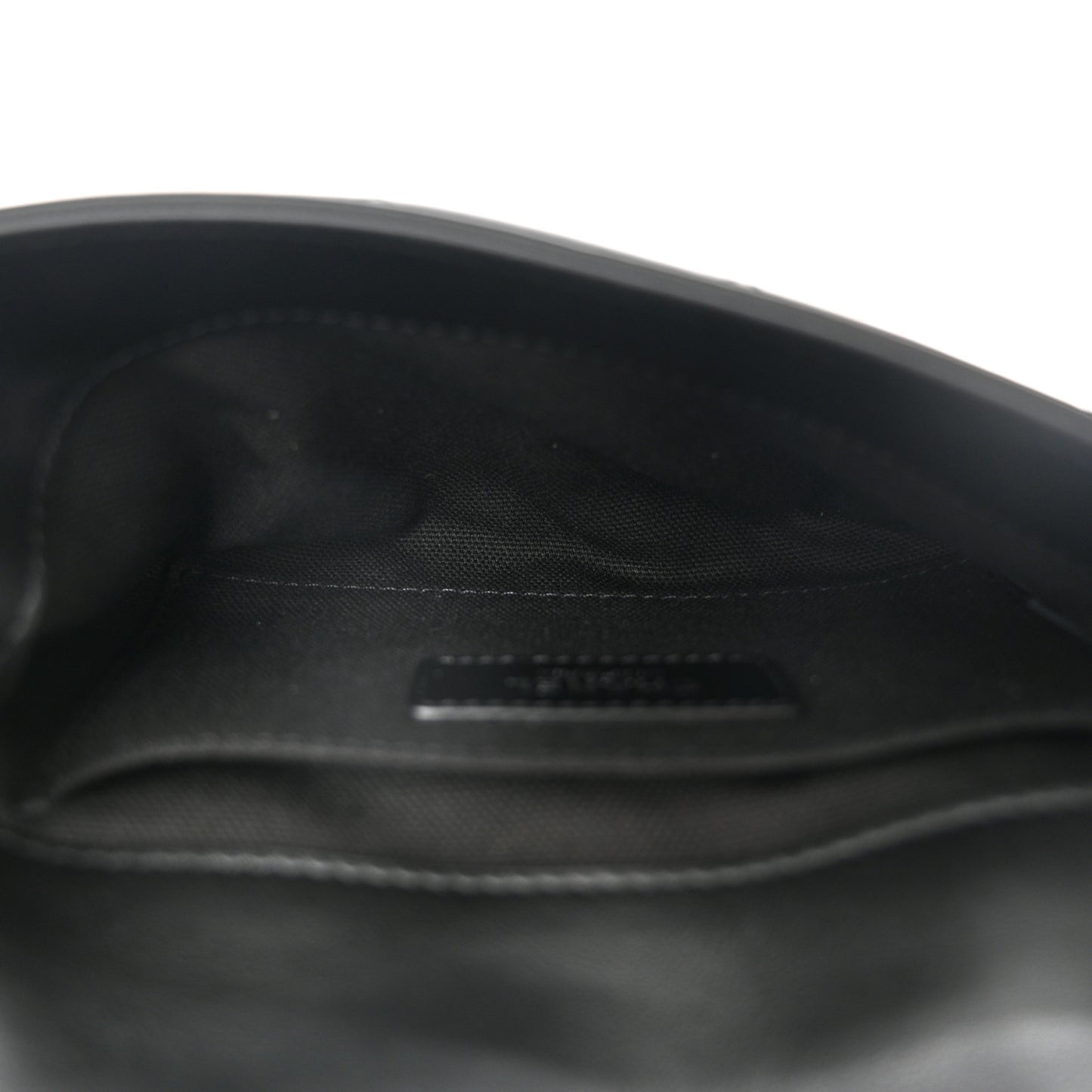 Calfskin Quilted CC Uniform Flap Belt Bag Black