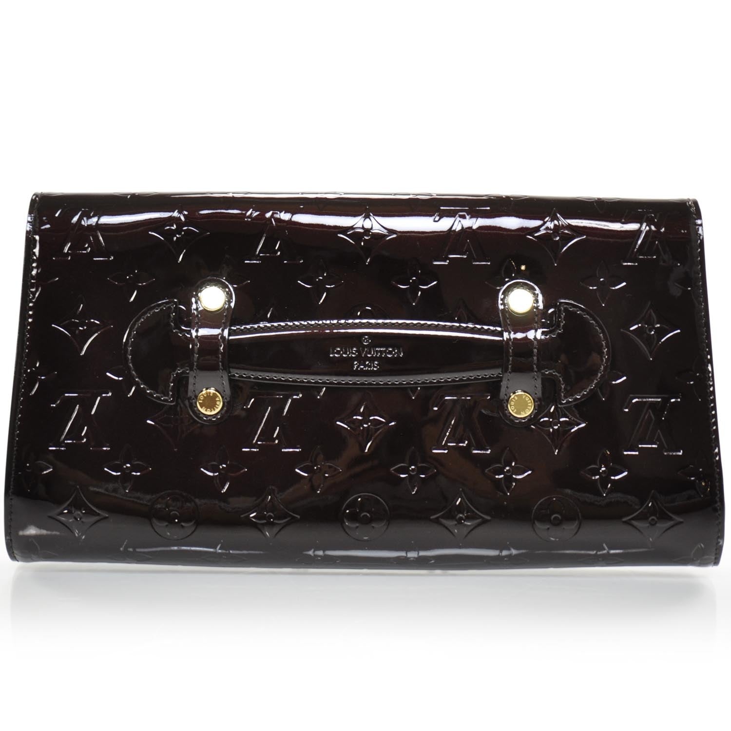 Louis Vuitton Vernis Robertson Clutch Amarante 4 of 11
