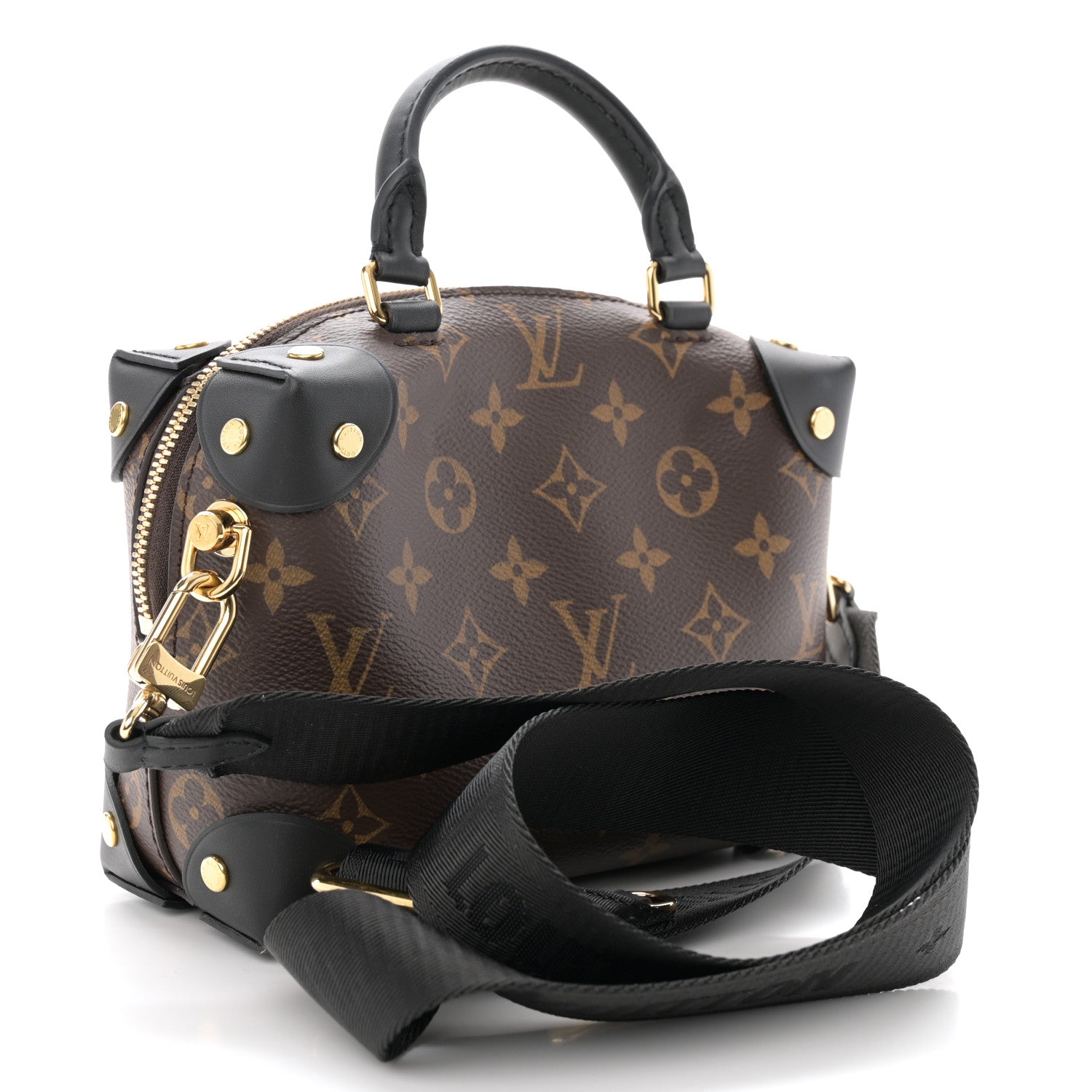 Louis Vuitton Monogram Petite Malle Souple Black 3 of 12