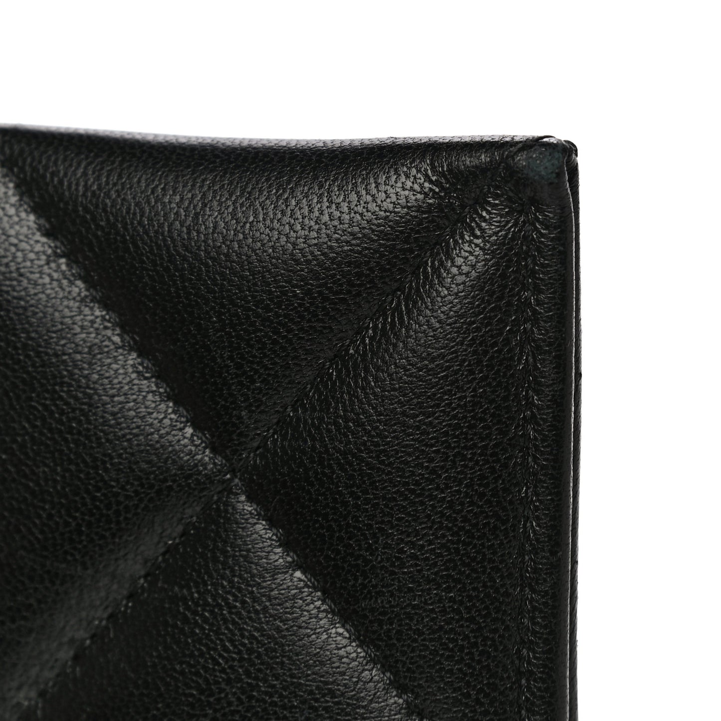 Lambskin Quilted Chanel 19 Card Holder Black