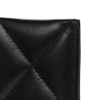 Chanel Lambskin Quilted Chanel 19 Card Holder Black 16 of 17
