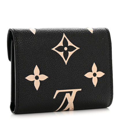 Louis Vuitton Empreinte Monogram Giant Victorine Wallet Black Beige 3 of 11