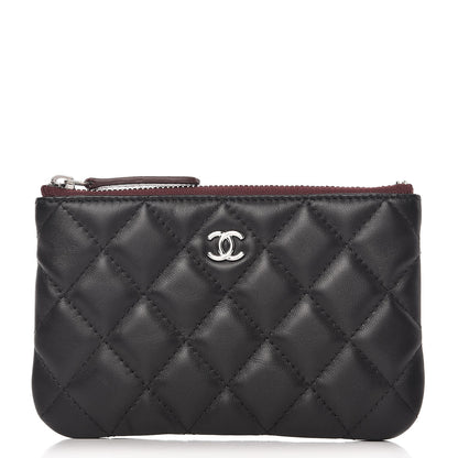 Chanel Lambskin Quilted Small Cosmetic Case Black 1 of 8