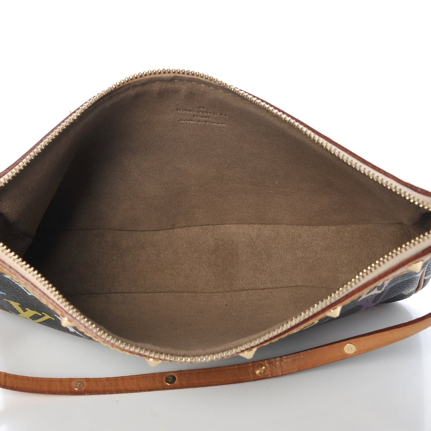 Monogram Multicolor Pochette Accessories Black