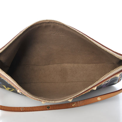 Louis Vuitton Monogram Multicolor Pochette Accessories Black 7 of 9