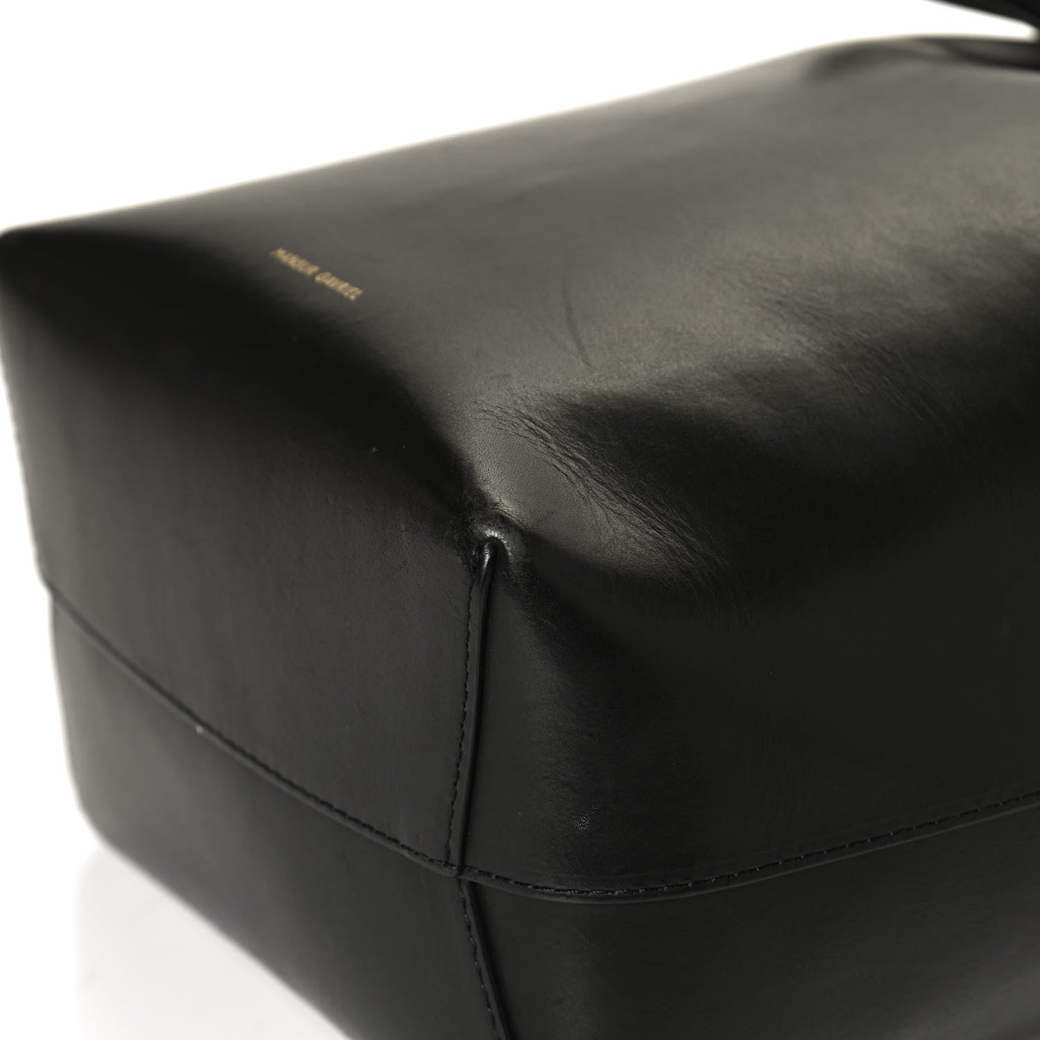 Mansur Gavriel Saffiano Mini Bucket Bag Black 12 of 12