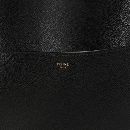 Celine Soft Grained Calfskin Sangle Bucket Bag Black 6 of 13