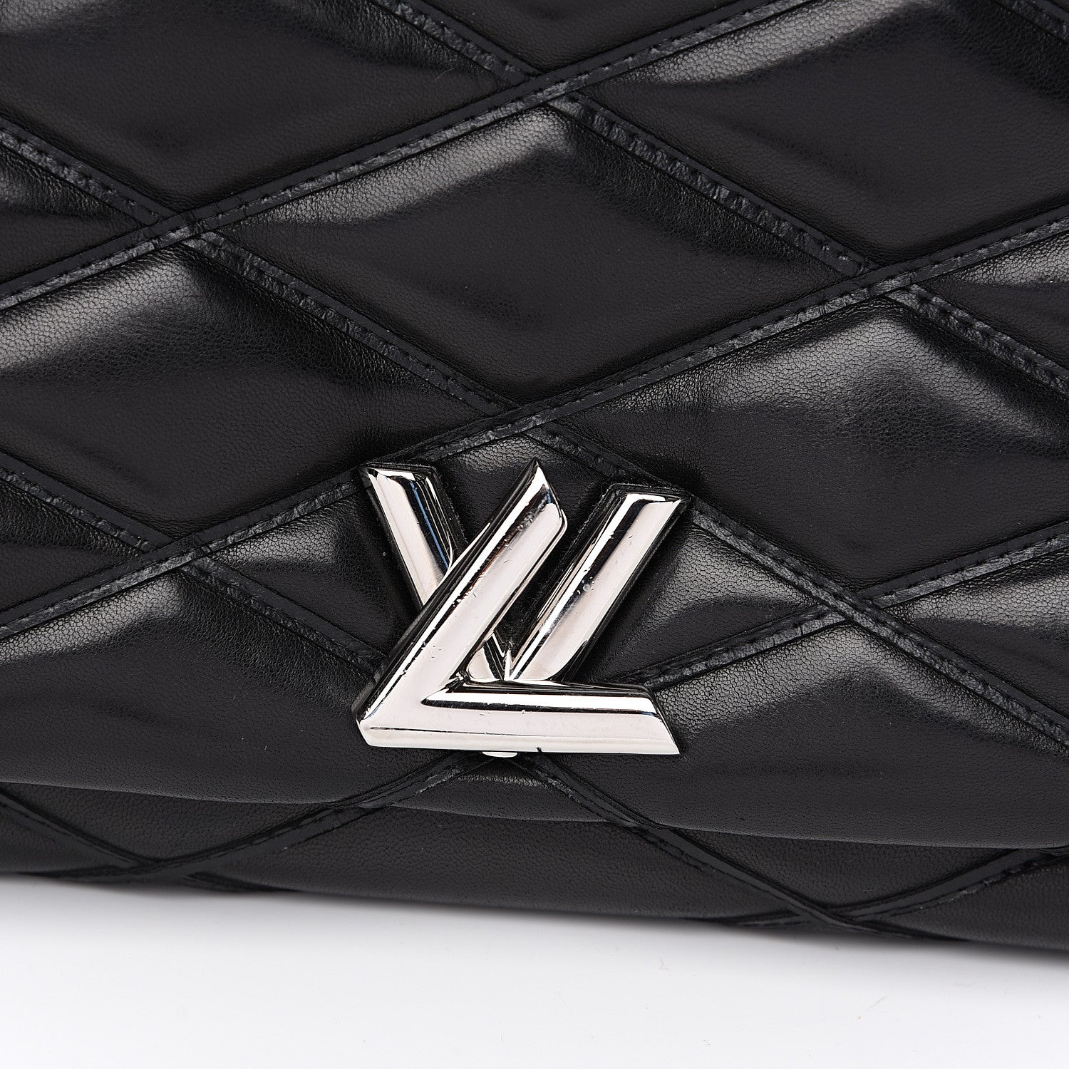 Louis Vuitton Lambskin Malletage GO-14 MM Black 8 of 13