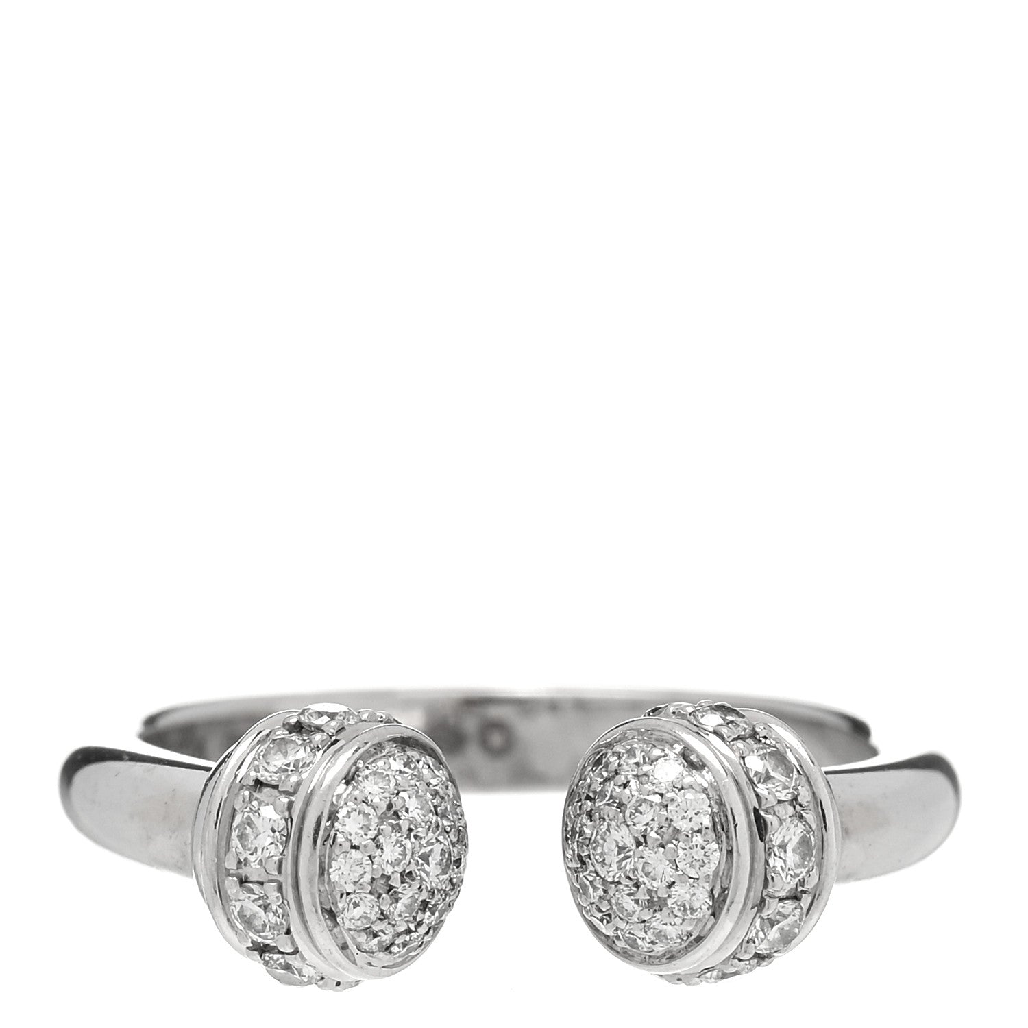 Piaget 18K White Gold Diamond Possession Open Ring 50 5.5 1 of 5