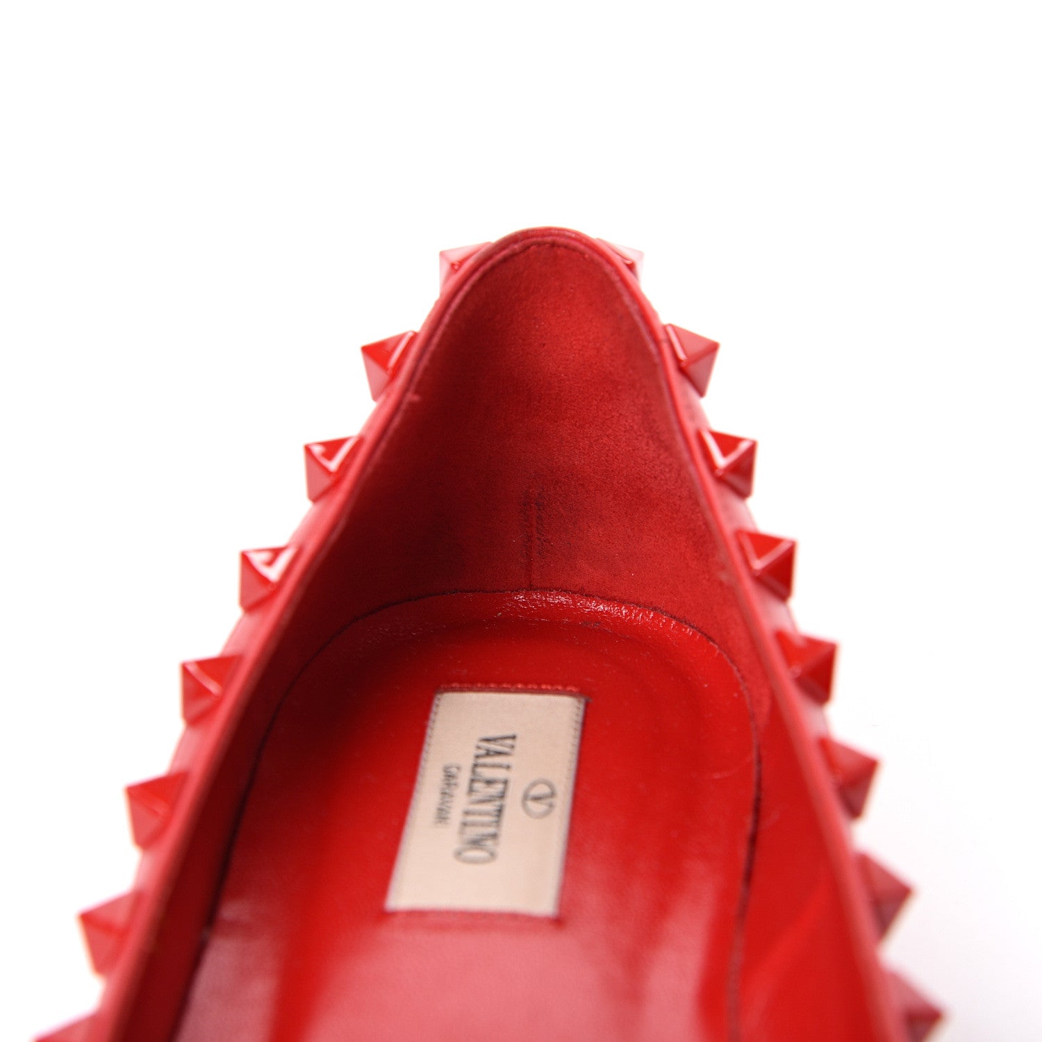 Valentino Garavani Nappa Monochrome Rockstud Ballerina Flats 39 Rouge Pur 12 of 13