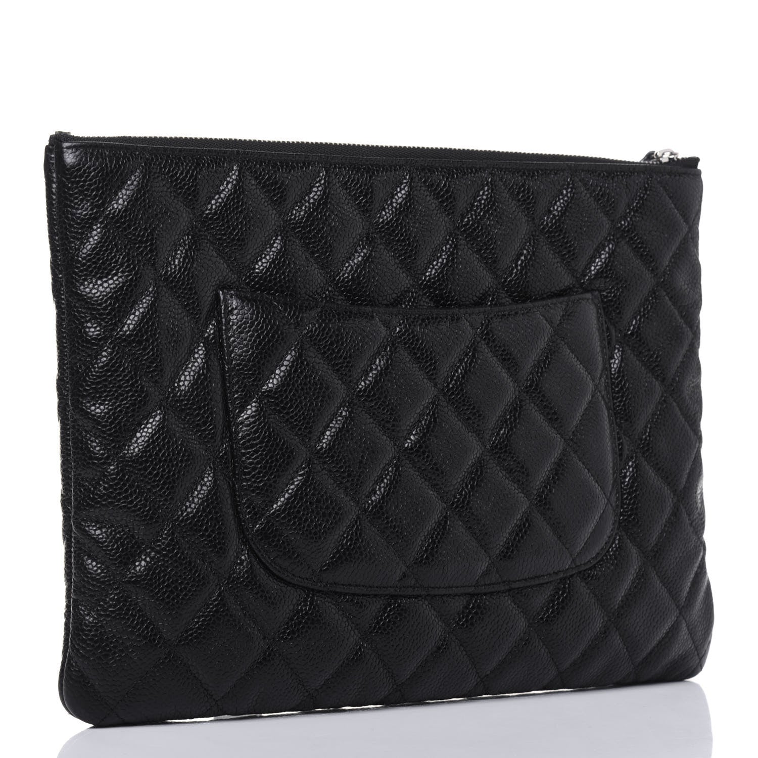 Chanel Caviar Quilted Medium Cosmetic Case So Black 3 of 16