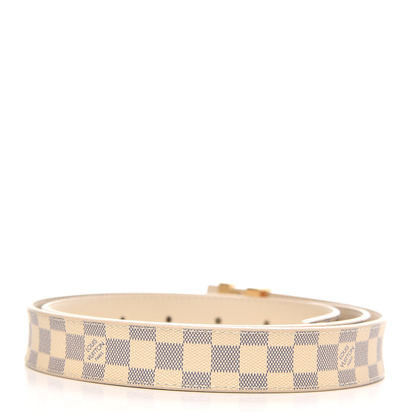 Mini Damier Azur 25mm LV Initiales Belt 90 36