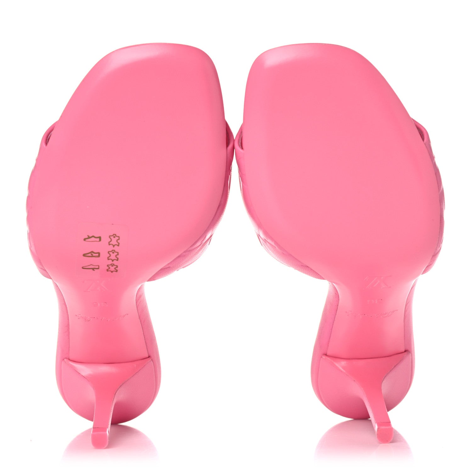 Louis Vuitton Lambskin Embossed Monogram Revival 95mm Mules 39 Rose Pop 5 of 8