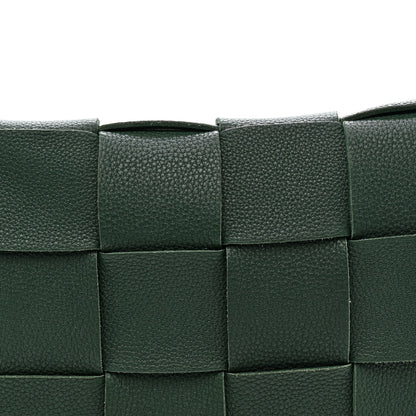 Bottega Veneta Grained Calfskin Maxi Intrecciato Cassette Crossbody Bag Raintree Green 7 of 12