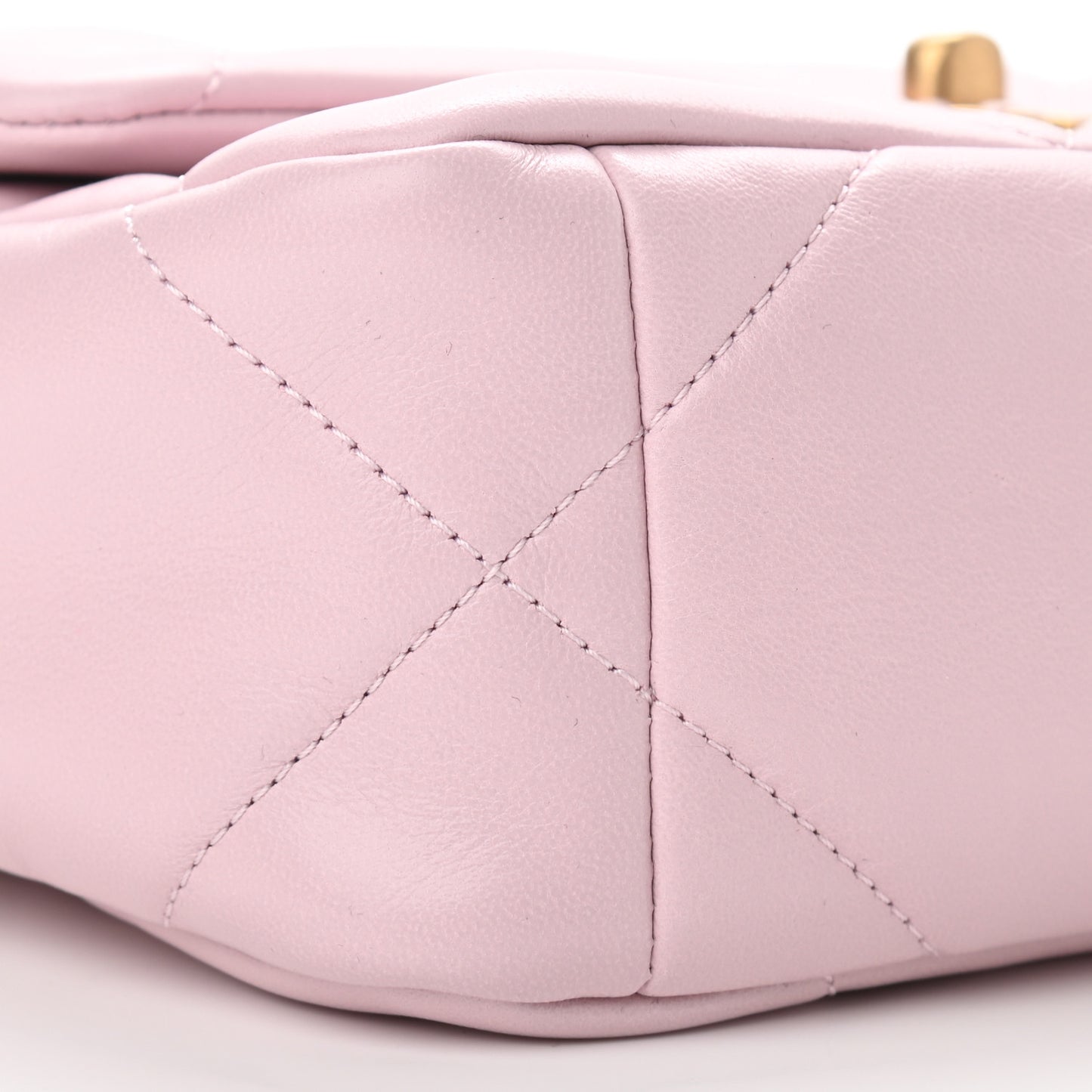 Lambskin Quilted Medium Chanel 19 Flap Light Pink