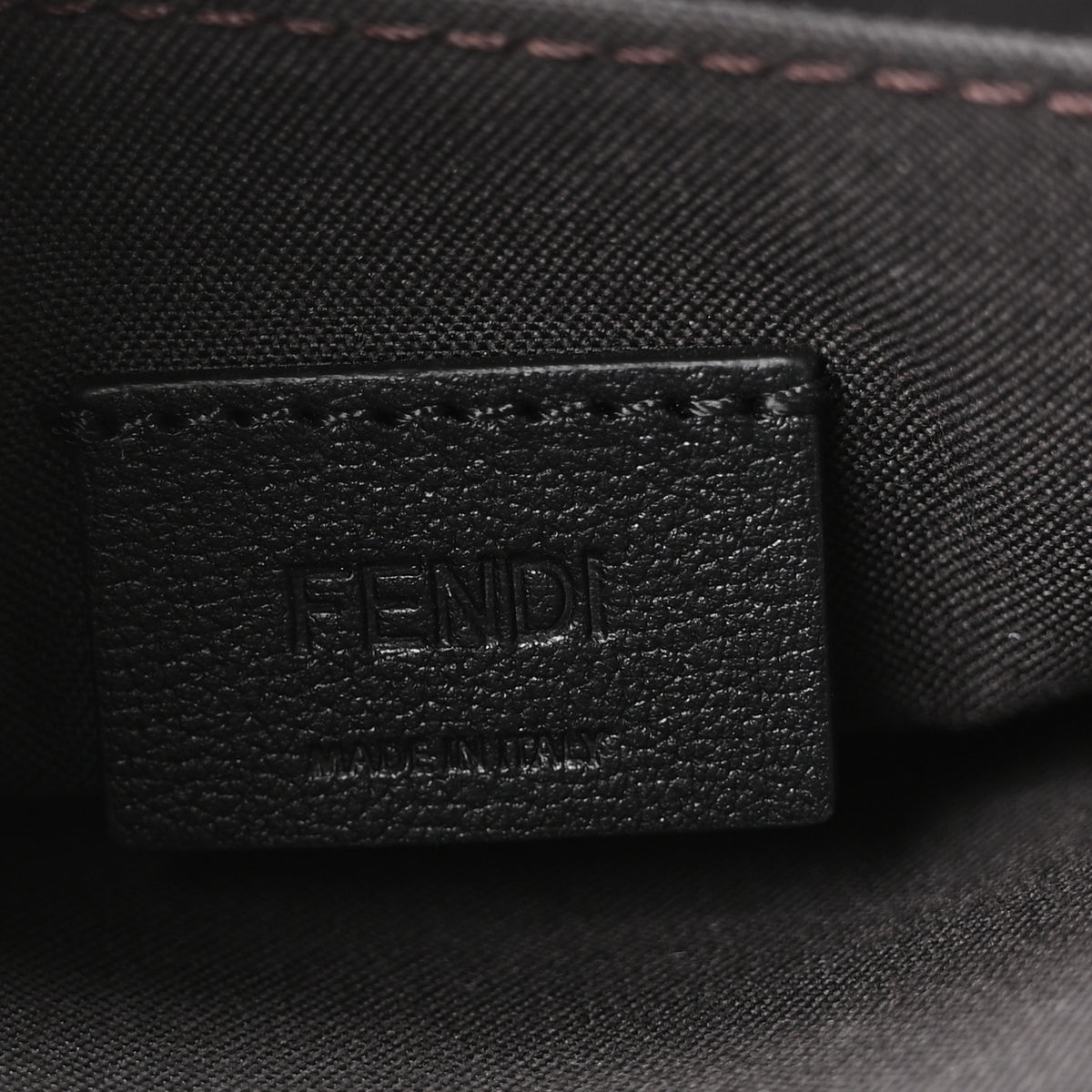 Vitello Soft F is Fendi Bi-Color FF 1974 Embossed Envelope Wallet On Chain with Pouches Maya Black