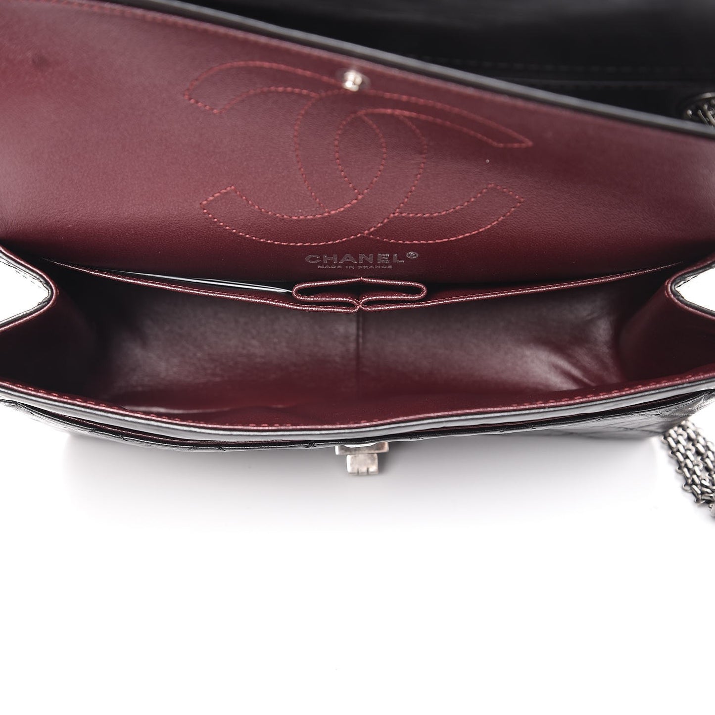 Aged Calfskin Quilted 2.55 Reissue 226 Flap Black