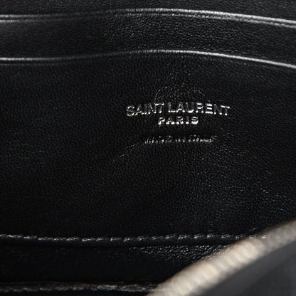 Saint Laurent Grain De Poudre Matelasse Monogram Mini Lou Camera Bag Black 5 of 11