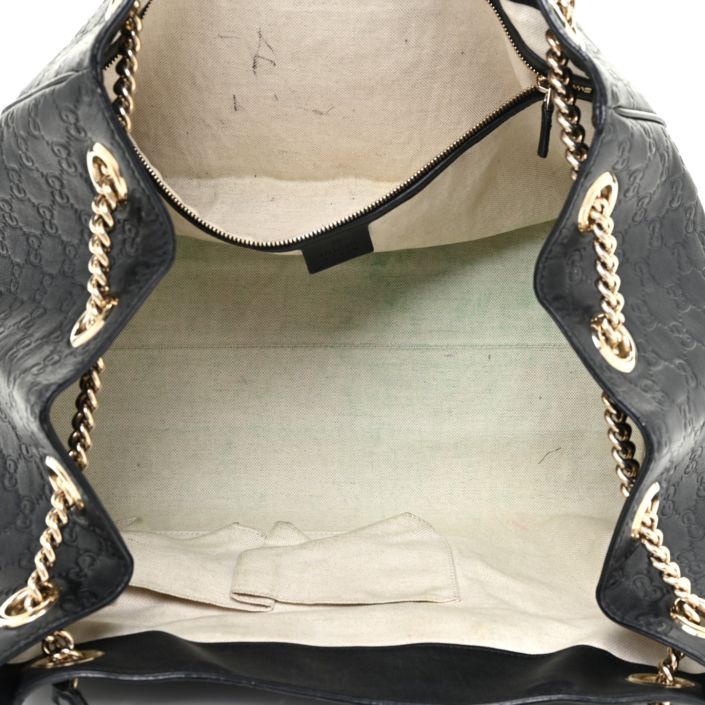 Guccissima Medium Emily Shoulder Bag Black