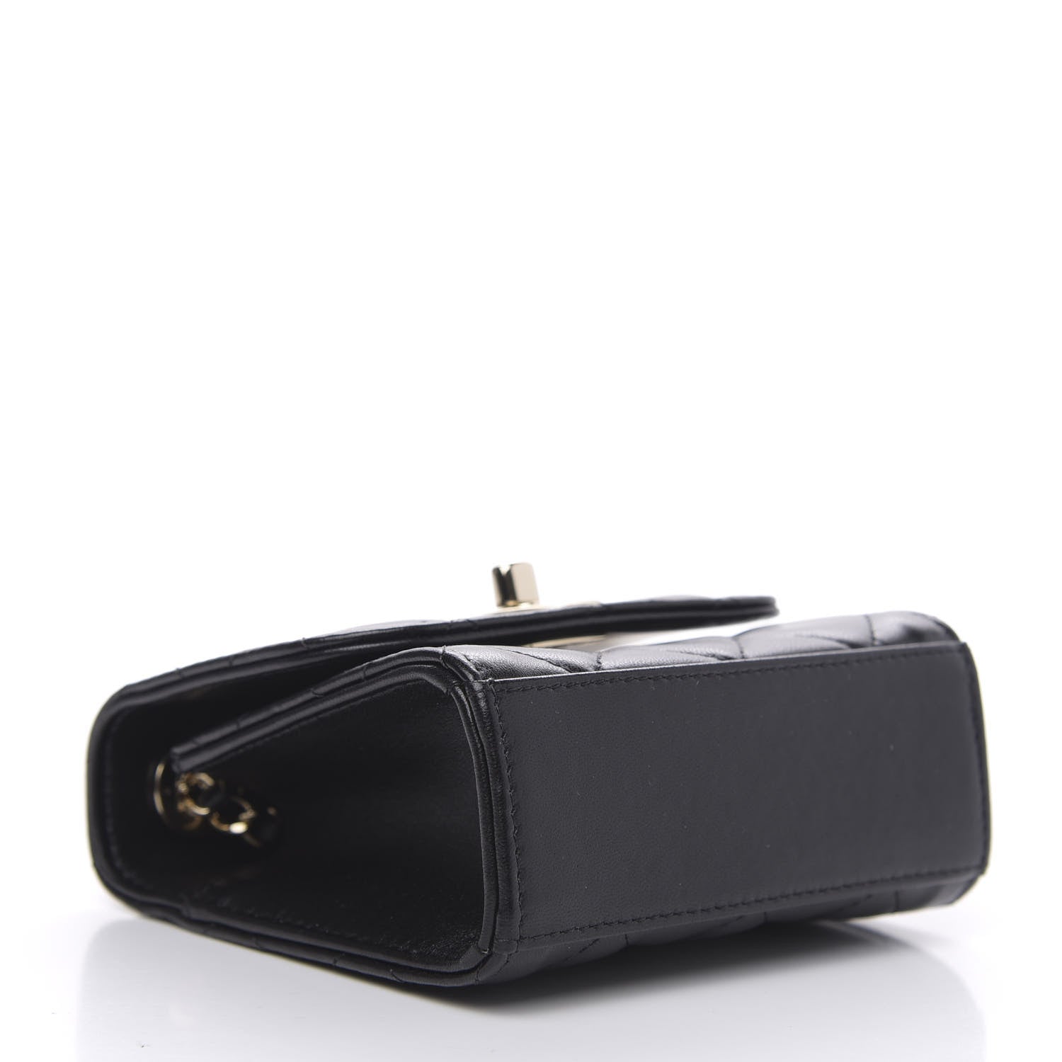Chanel Lambskin Quilted Mini Trendy CC Chain Wallet Black 4 of 9