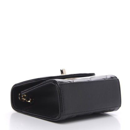 Chanel Lambskin Quilted Mini Trendy CC Chain Wallet Black 4 of 9