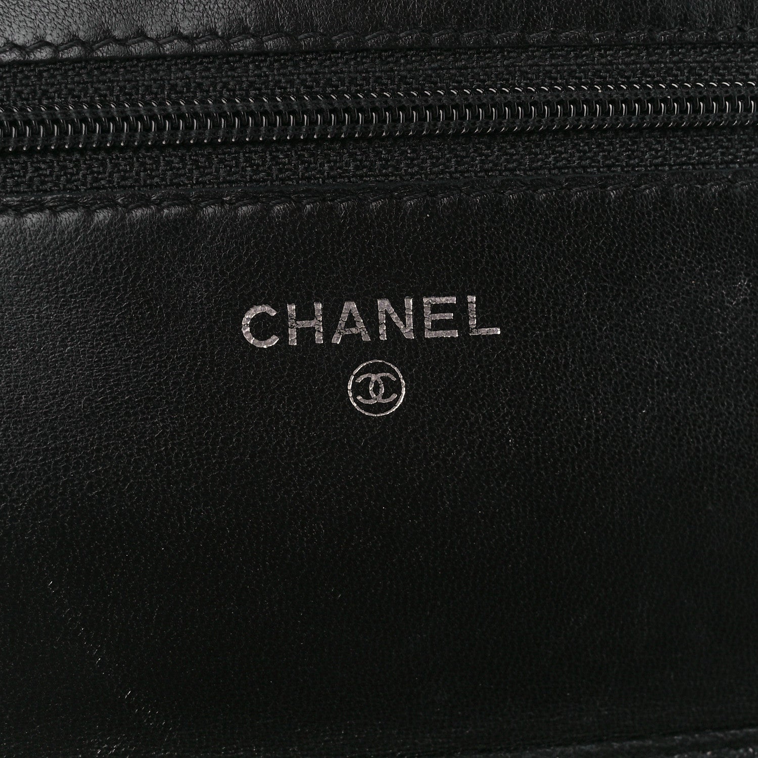 Chanel Lambskin Quilted Wallet On Chain WOC Black 6 of 11