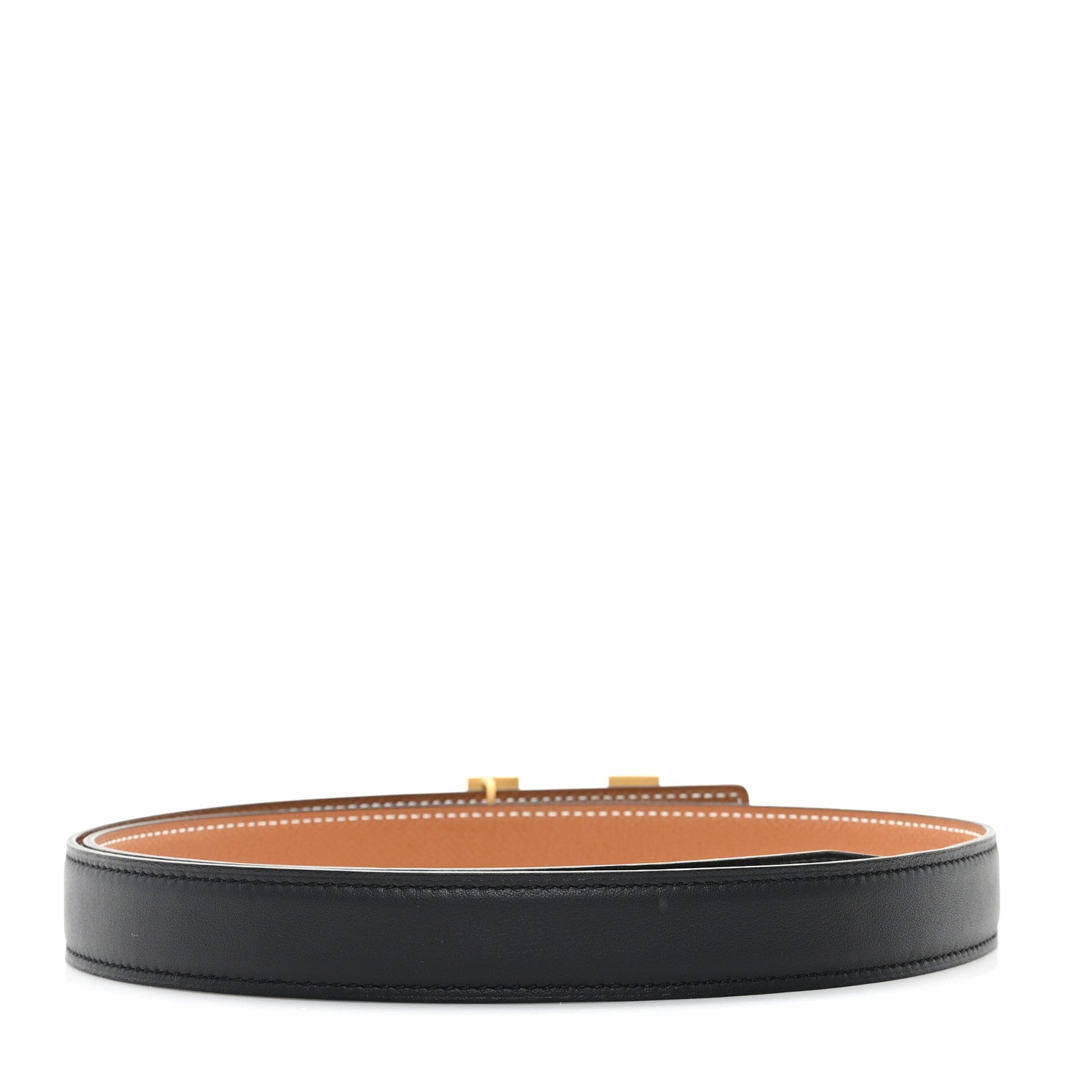 Hermes Swift Epsom 24mm Mini Constance H Belt 85 34 Black Gold 2 of 5