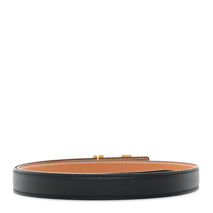 Hermes Swift Epsom 24mm Mini Constance H Belt 85 34 Black Gold 2 of 5