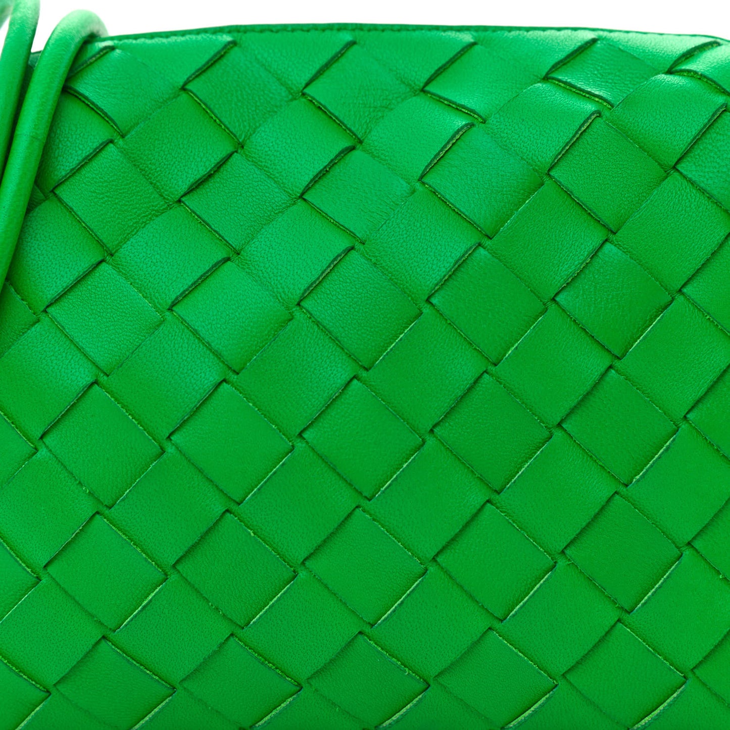 Nappa Intrecciato Mini Loop Camera Bag Parakeet