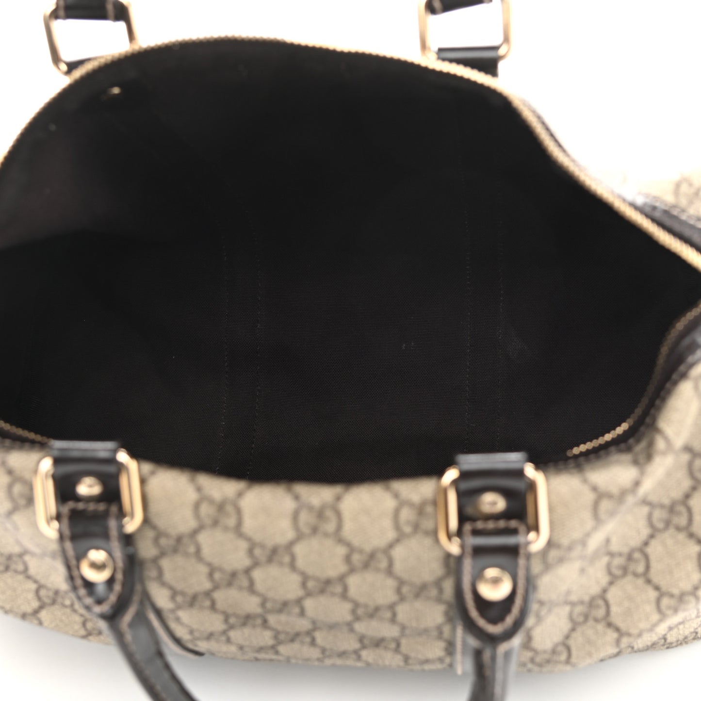 GG Plus Monogram Medium Joy Boston Dark Brown