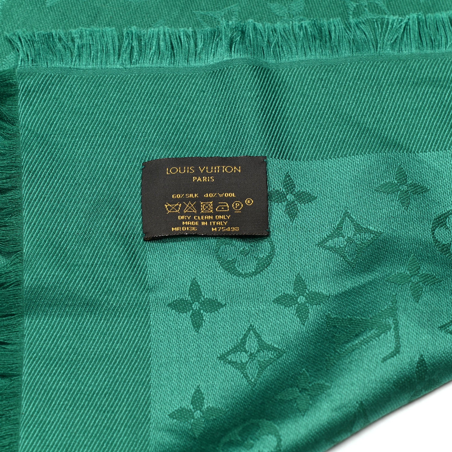 Louis Vuitton Wool Silk Monogram Shawl Green 1165846 – FASHIONPHILE