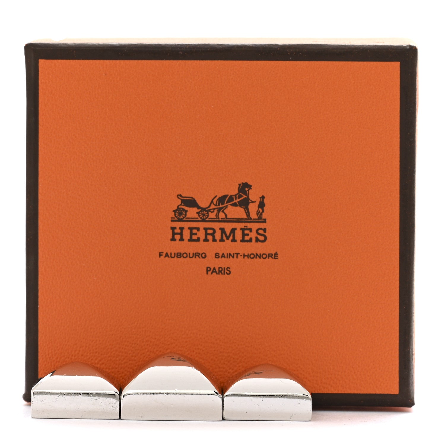 Hermes Palladium Medor Scarf Rings 4 of 4