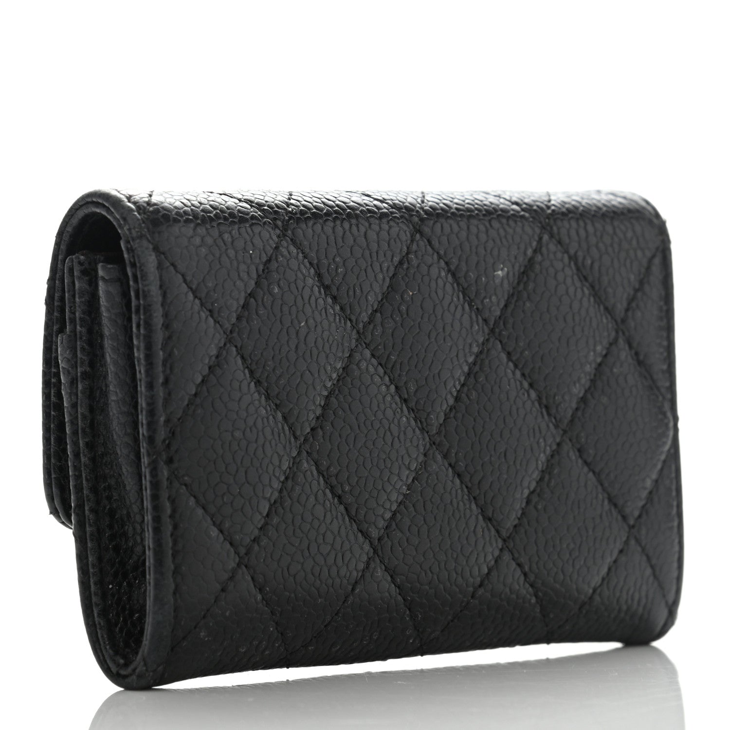 Chanel Caviar Quilted Flap Card Holder Black 3 of 17