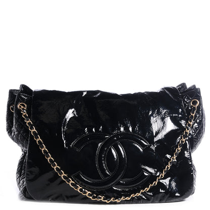 Chanel Vinyl Rock and Chain XL Flap Black 1 of 8