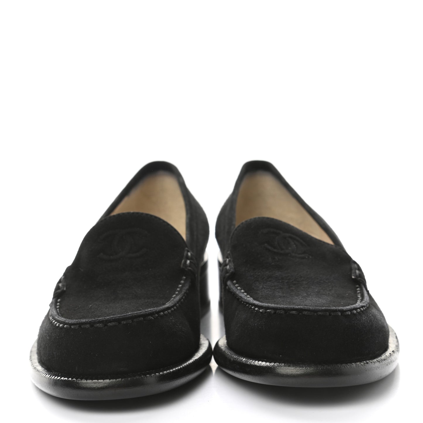 Suede CC Mocassin Loafers 37 Black