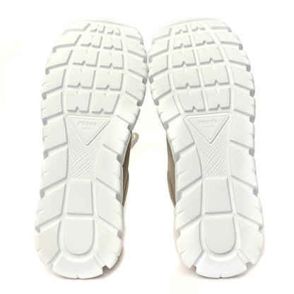 Prada Re-Nylon Gabardine Rubber Triangle Logo Quilted Mens Rush Piuma 50mm Mid Sneakers 39.5 Deserto 6 of 10