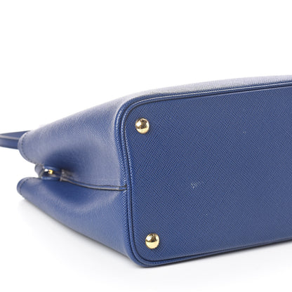 Prada Saffiano Cuir Small Double Bag Inchiostro Fuoco 8 of 9