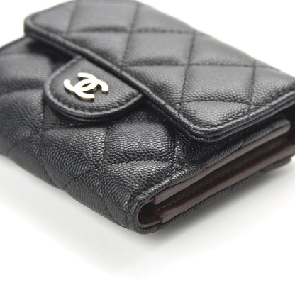 Chanel Caviar Quilted Compact Flap Wallet Black 7 of 11