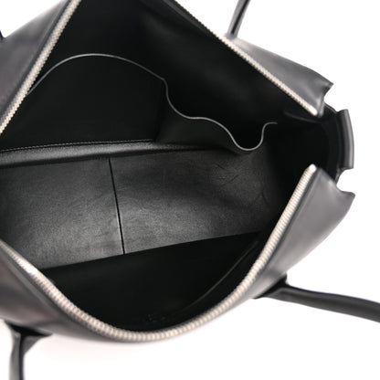The Row Polished Saddle Calfskin E/W Top Handle Bag Black 5 of 11