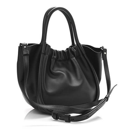 Proenza Schouler Calfskin Small Ruched Tote Black 3 of 12