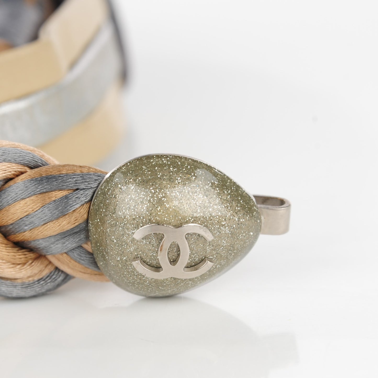Satin Braided Resin CC Belt 90 36 Blue Gold