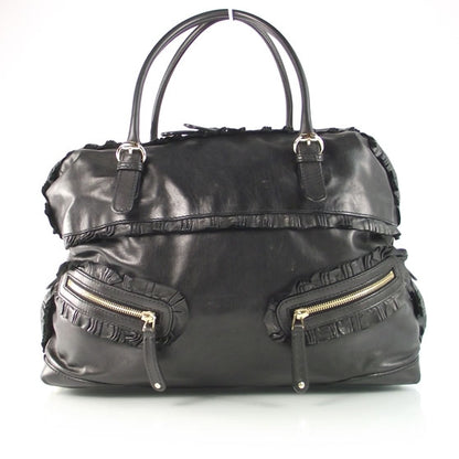 Gucci Leather Ruffle Sabrina Boston Tote 1 of 9