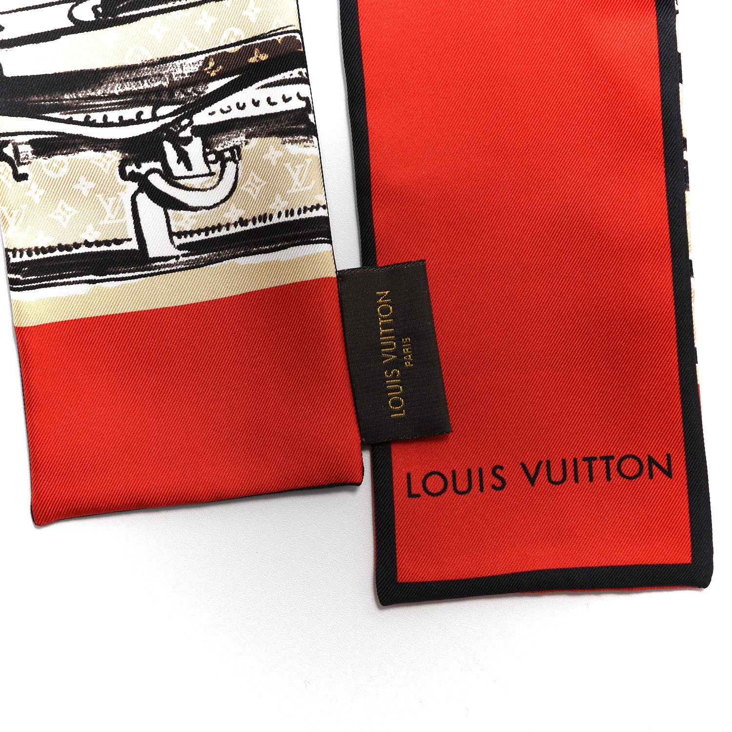 Louis Vuitton Silk Monogram Trunks Bandeau Brown 3 of 3
