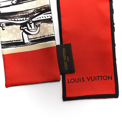 Louis Vuitton Silk Monogram Trunks Bandeau Brown 3 of 3