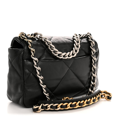 Chanel Lambskin Quilted Medium Chanel 19 Flap Black 3 of 12